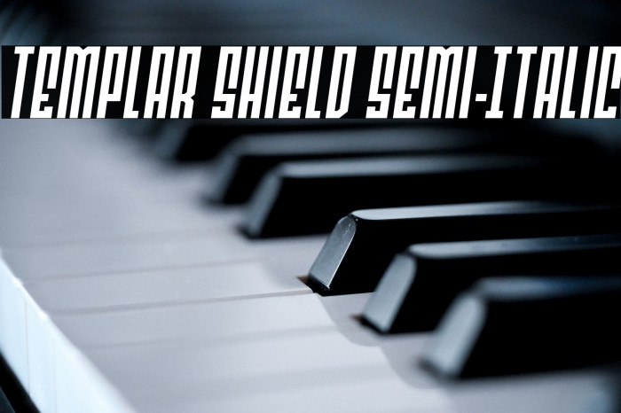 Templar Shield Semi-Italic Example 1