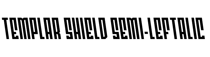 Templar Shield Semi-Leftalic  font caratteri gratis