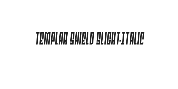 Templar Shield Slight-Italic Logo