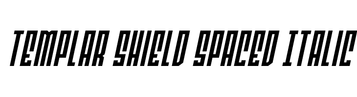 Templar Shield Spaced Italic  Descarca Fonturi Gratis