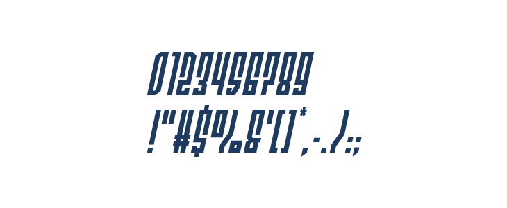 Templar Shield Spaced Italic Other Characters