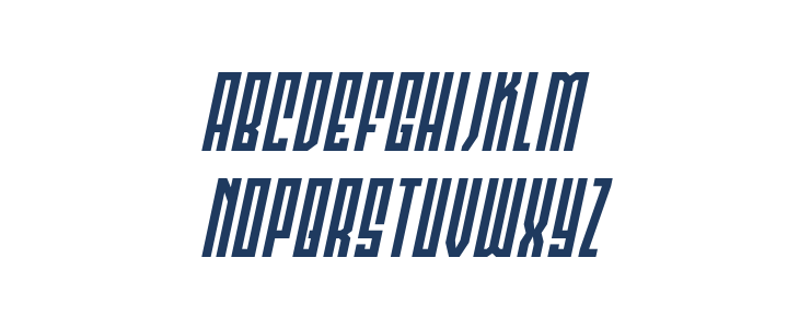 Templar Shield Spaced Italic Lowercase