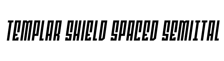 Templar Shield Spaced SemiItal  Free Fonts Download
