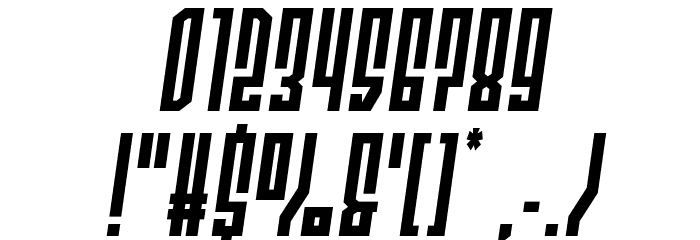 Templar Shield Spaced SemiItal Font OTHER CHARS