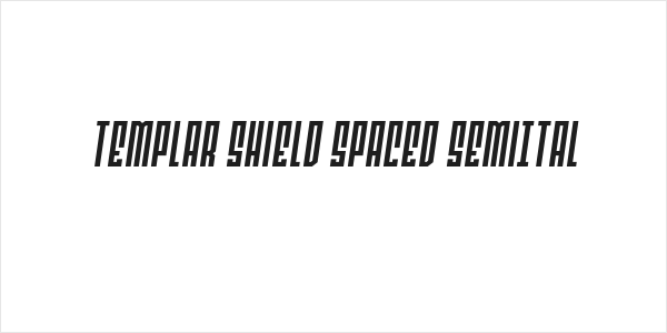 Templar Shield Spaced SemiItal Logo