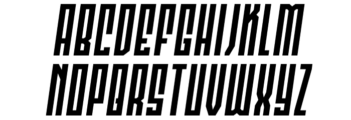Templar Shield Spaced SemiItal Font LOWERCASE