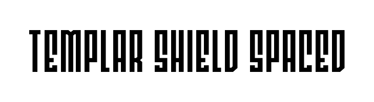 Templar Shield Spaced  Frei Schriftart Herunterladen