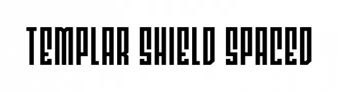 Templar Shield Spaced  नि: शुल्क फ़ॉन्ट्स डाउनलोड