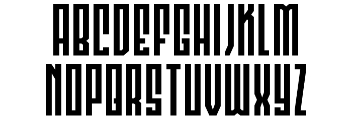 Templar Shield Spaced Font LOWERCASE