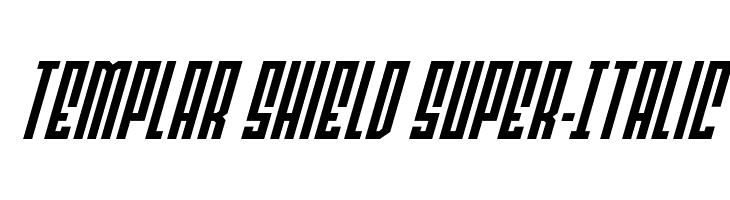 Templar Shield Super-Italic  Frei Schriftart Herunterladen