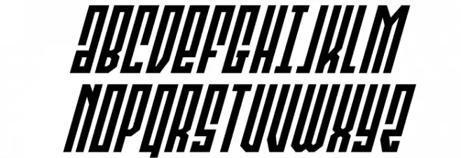 Templar Shield Super-Italic Шрифта ВЕРХНИЙ