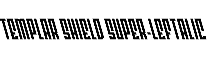 Templar Shield Super-Leftalic  フリーフォントのダウンロード