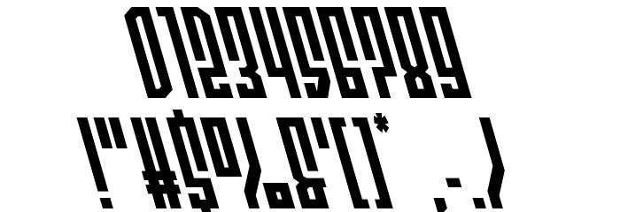 Templar Shield Super-Leftalic Font OTHER CHARS