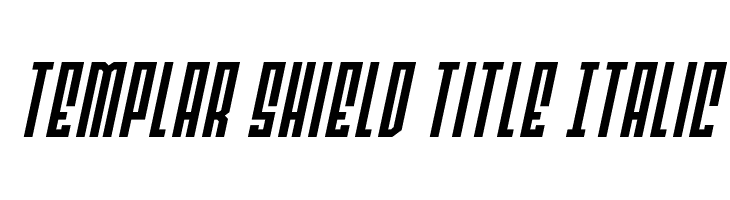 Templar Shield Title Italic  Скачать бесплатные шрифты