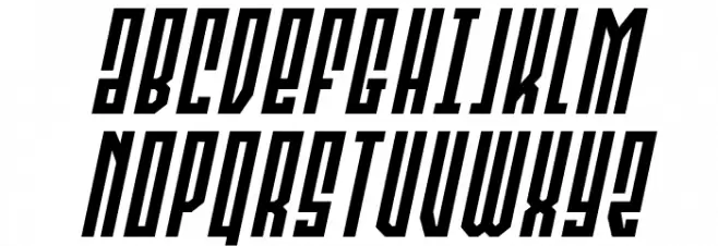 Templar Shield Title Italic Schriftart Groß