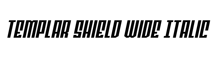 Templar Shield Wide Italic  les polices de caractères gratuit tlcharger