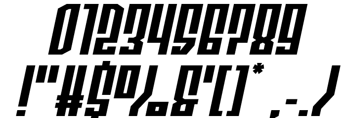 Templar Shield Wide Italic Font OTHER CHARS