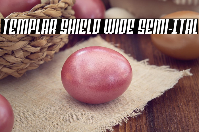 Templar Shield Wide Semi-Ital Example 3