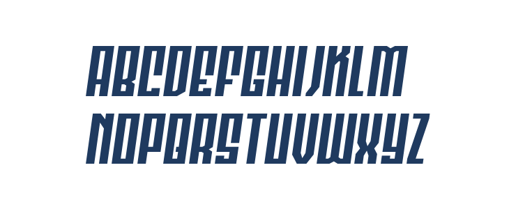 Templar Shield Wide Semi-Ital Lowercase