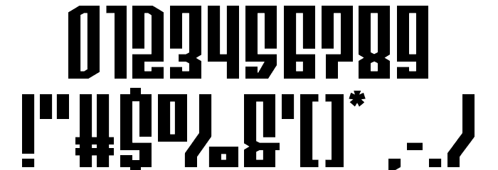 Templar Shield Wide Font OTHER CHARS