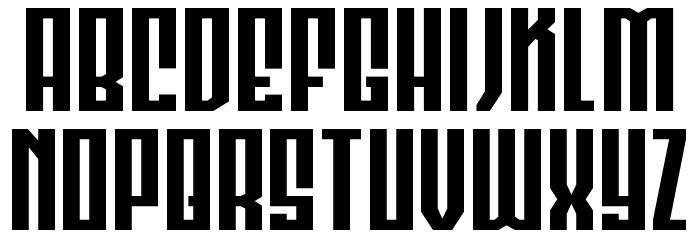 Templar Shield Wide Font LOWERCASE