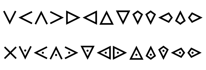 TemplarsCipherPlus Font LOWERCASE