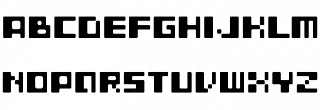 Template 6 Polices MAJUSCULES