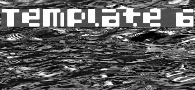 Template 6 Font examples