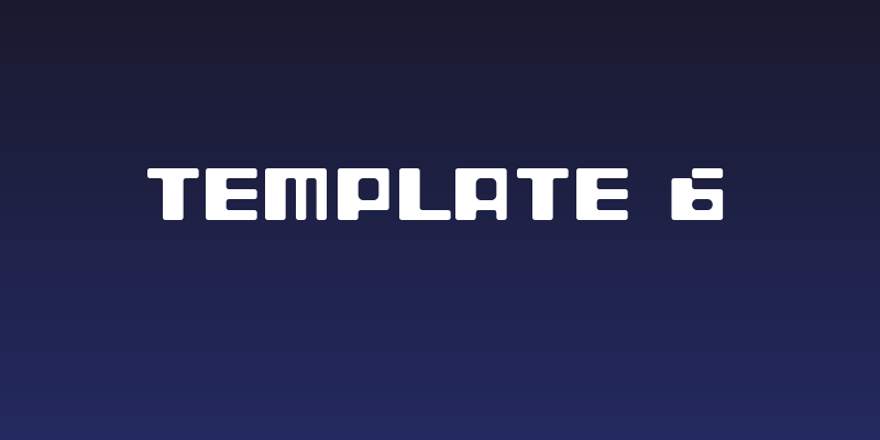 Template 6 Social Header