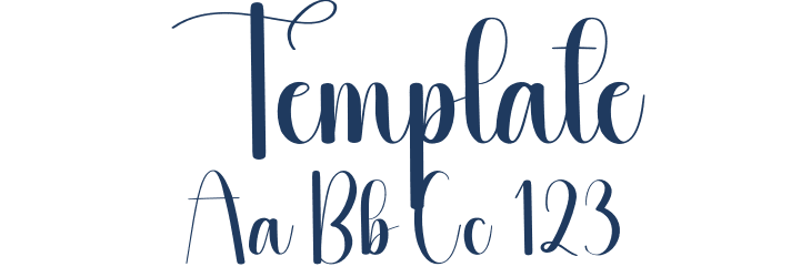 Template Font Preview