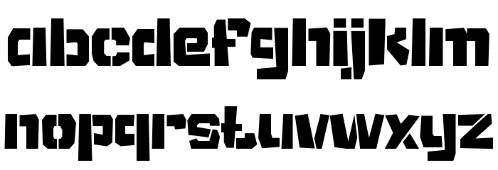 Temple-Jump Font LOWERCASE