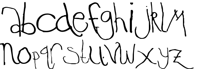 Temple Regular Font LOWERCASE