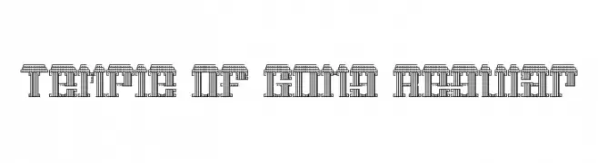 Temple of Gong Regular  Frei Schriftart Herunterladen