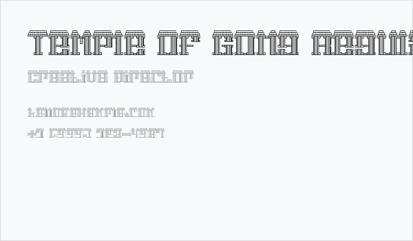 Temple of Gong Regular Business Card