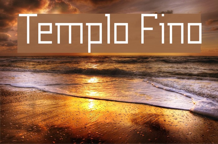 Templo Fino Caratteri examples
