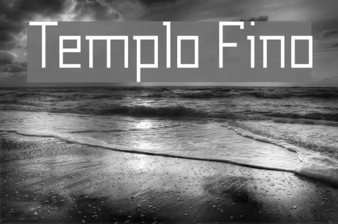 Templo Fino Font examples