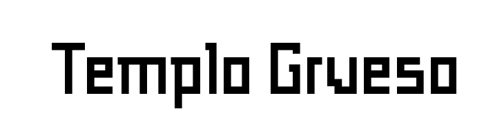 Templo Grueso  Fuentes Gratis Descargar
