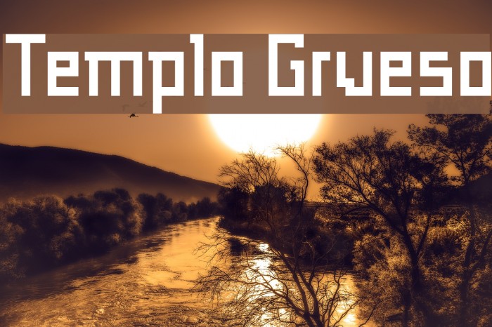 Templo Grueso Font examples