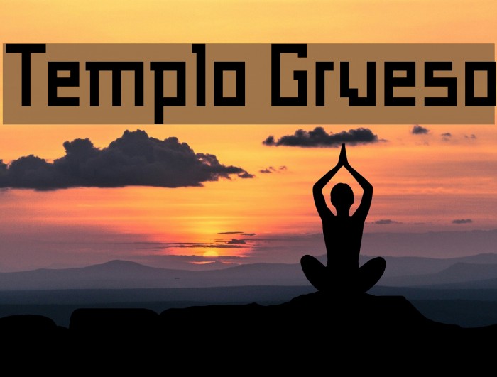 Templo Grueso Font examples