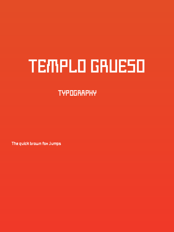 Templo Grueso Poster