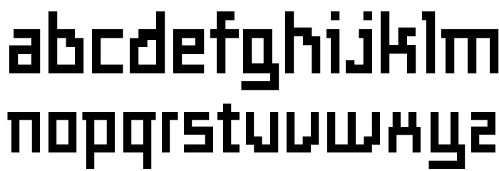 Templo Grueso Font LOWERCASE