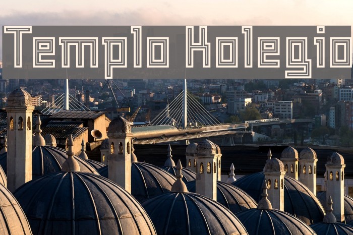 Templo Kolegio फ़ॉन्ट examples