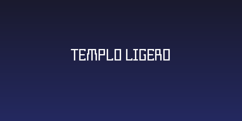Templo Ligero Social Header