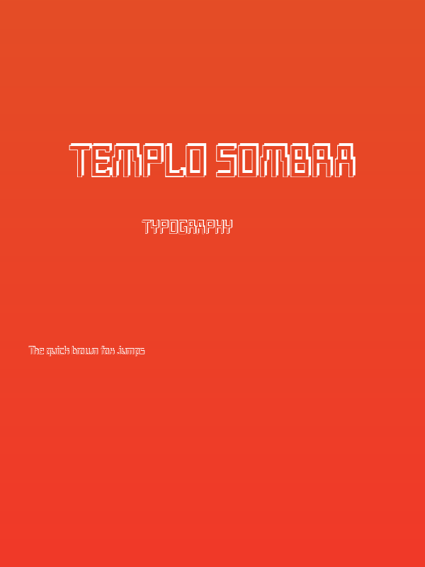Templo Sombra Poster