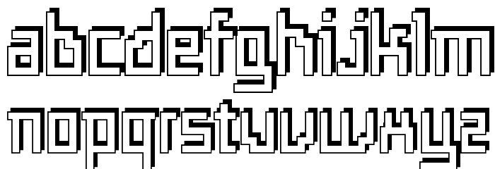 Templo Sombra Font LOWERCASE