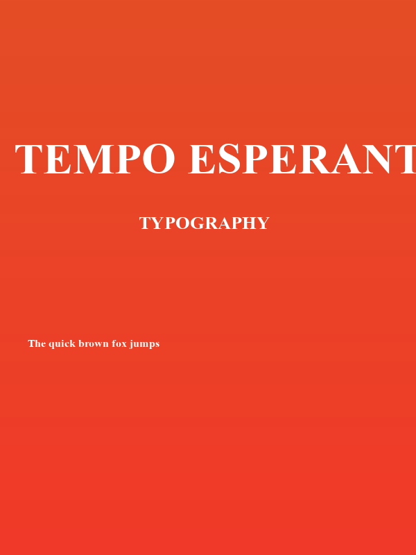 Tempo Esperanto Dika Poster