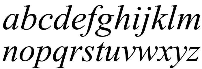 Tempo Esperanto Kursiva Font LOWERCASE