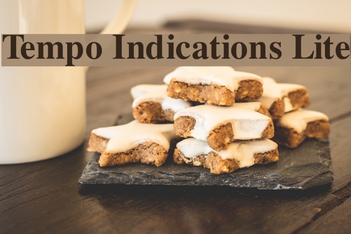 Tempo Indications Lite Font examples