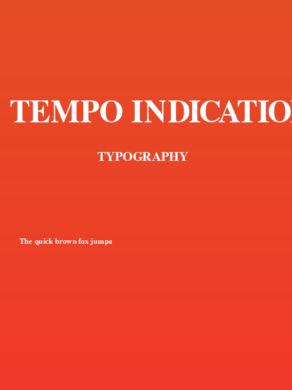 Tempo Indications Lite Poster