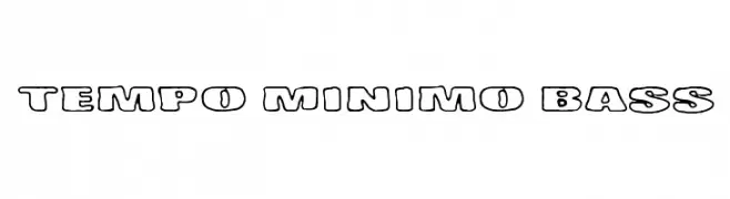 Tempo Minimo Bass  Free Fonts Download